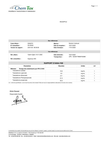 Buy Multi Ester Test 400 - Supersus 400 - PHARMAQO in Europe. €56.90