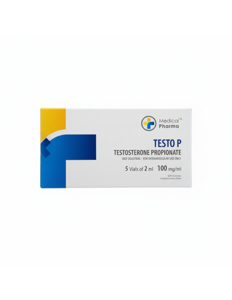 Buy Testosterone Propionate 5 vials of 2 ml 100mg/ml MEDICAL PHARMA in Europe. €28.00