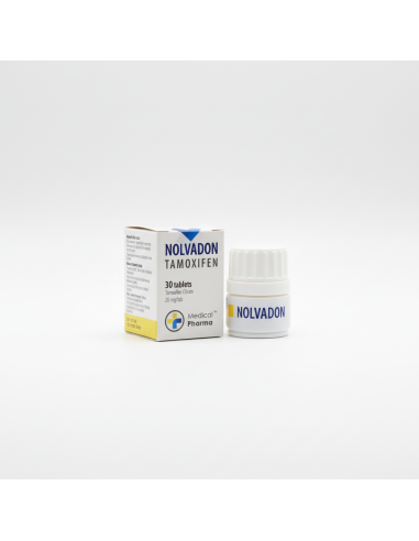 Buy Nolvadon Tamoxifen 30tab/ 20mg/tab MEDICAL PHARMA in Europe. €40.00