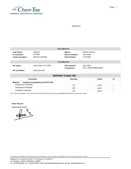 Buy Superbolan 400 - Formule Test-Mast-Tren 400 - PHARMAQO Buy Superbolan 400 - Formule Test-Mast-Tren 400 - PHARMAQO